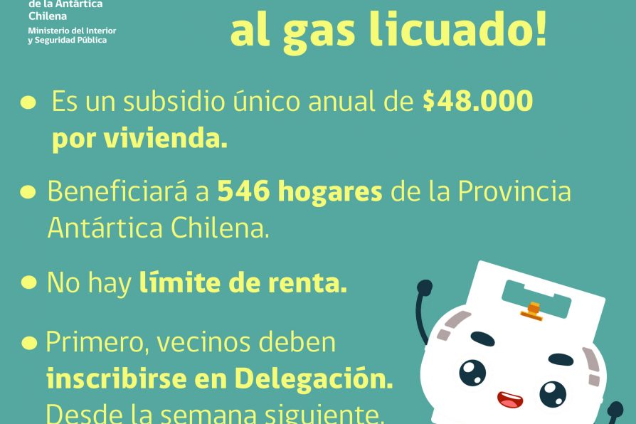 [AFICHES] Inician entrega de subsidio al gas licuado 2021