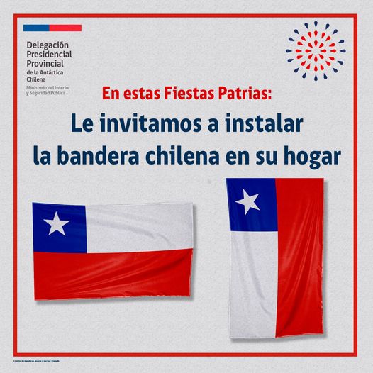 [AFICHE] Invitación a instalar la bandera chilena en el hogar