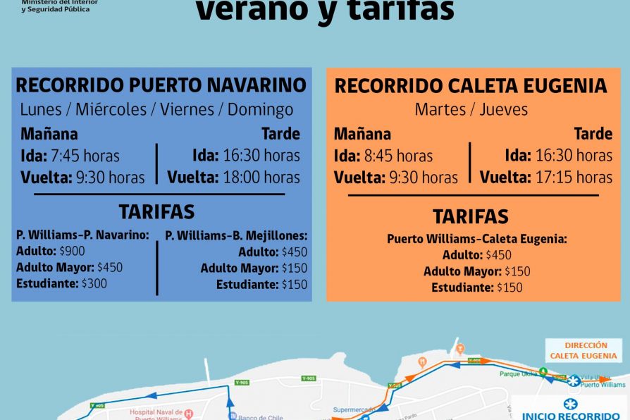 [AFICHE] Servicio de transporte terrestre subsidiado en Isla Navarino