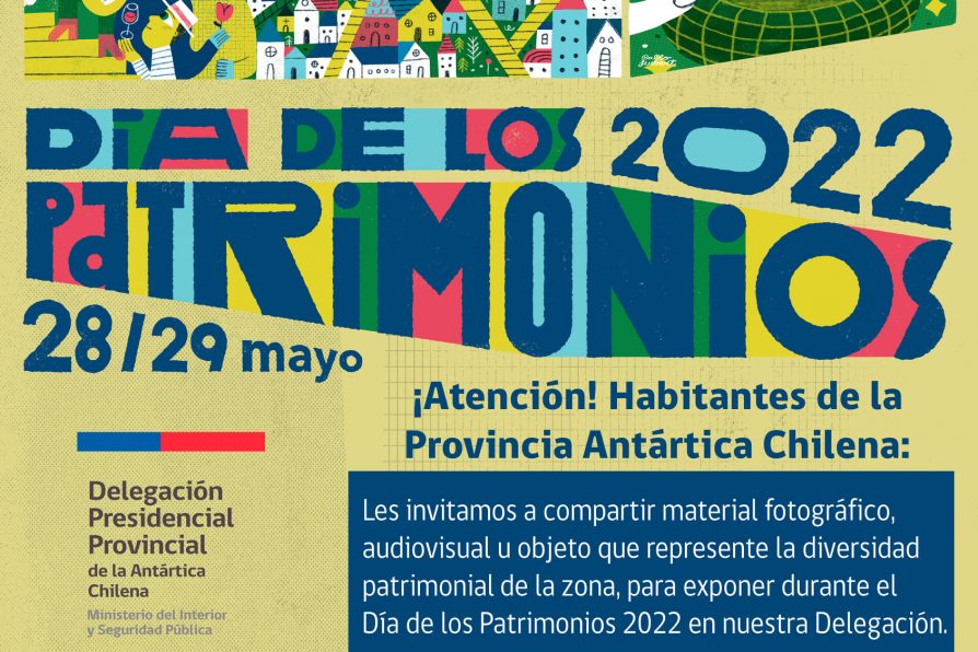 [AFICHE] Invitación a la comunidad a colaborar para Día de los Patrimonios 2022 en la Delegación