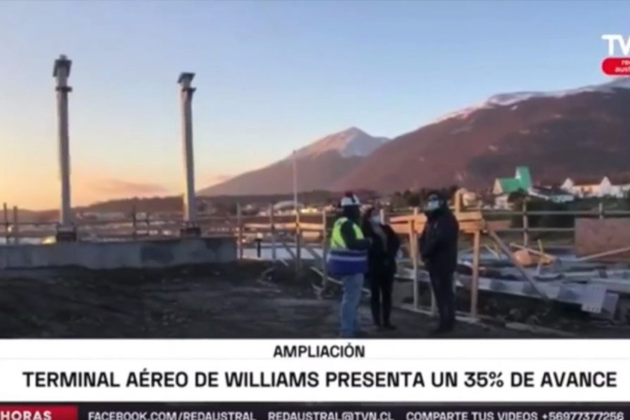 [VIDEO – TVN Red Austral] 35% de avance de terminal aéreo en Puerto Williams