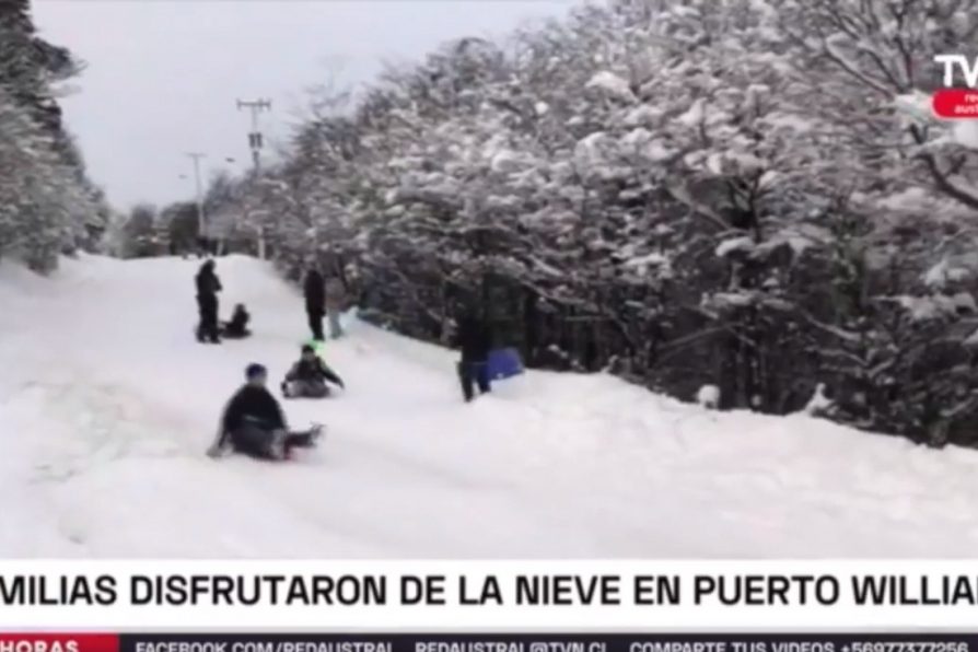 [VIDEO] TVN Red Austral – Puerto Williams registra más de 60 centímetros de nieve acumulada