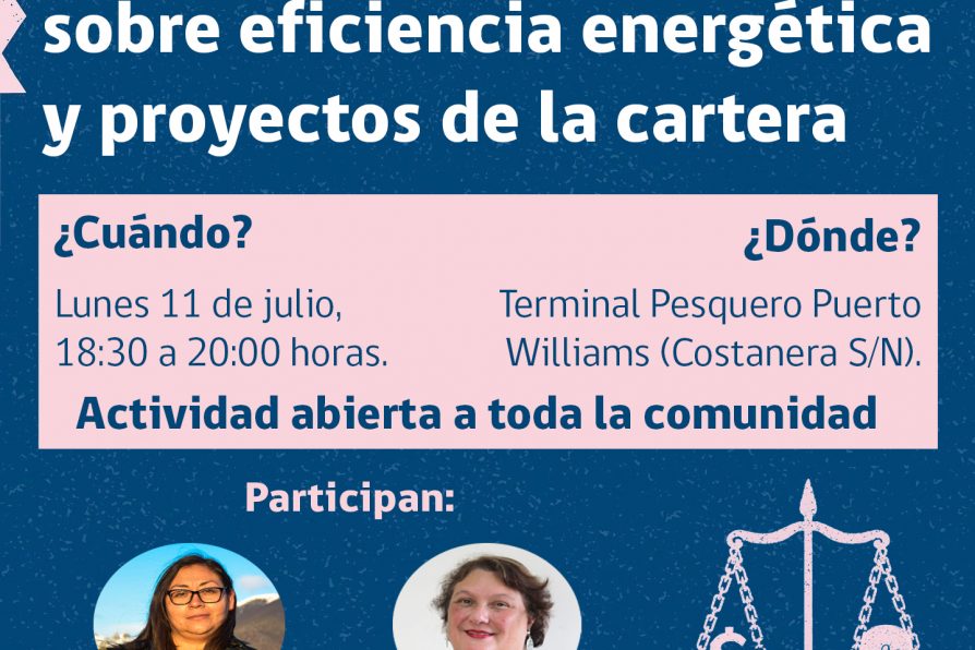 [AFICHE] Charla informativa sobre eficiencia energética y otros proyectos de la cartera