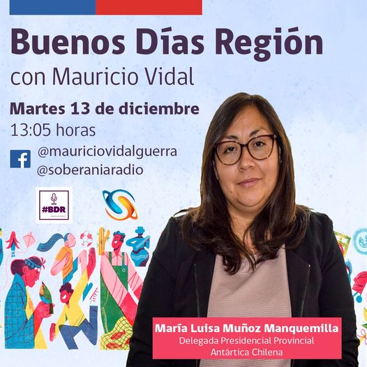 [ENTREVISTA] Delegada María Luisa Muñoz concede entrevista al programa “Buenos Días Región” de Mauricio Vidal