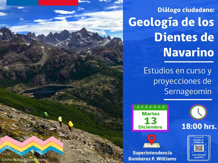 [AFICHE] Diálogo ciudadano: Geología de los Dientes de Navarino