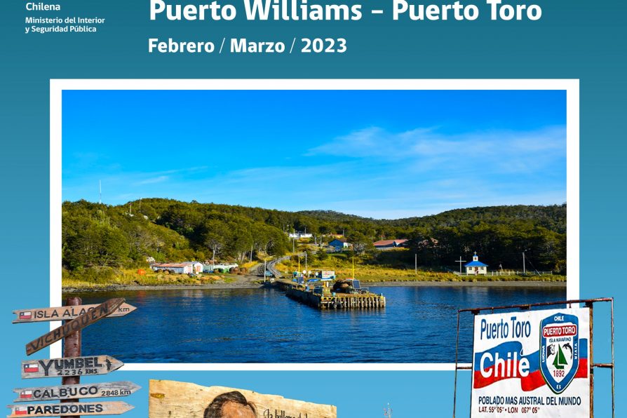 [AFICHES] Calendario de zarpes Puerto Williams – Puerto Toro para febrero y marzo de 2023