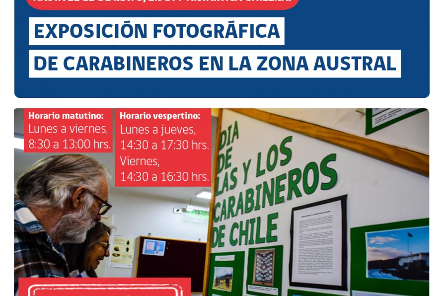 [AFICHE] Exposición en DPP Antártica Chilena por Día de las y los Carabineros