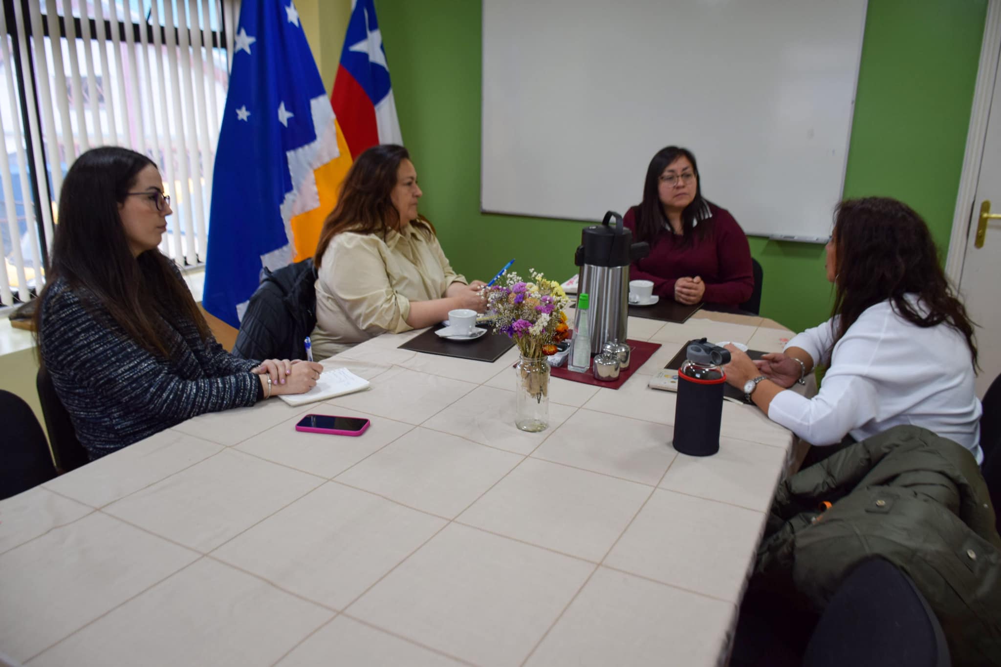 En reunión entre directora regional y delegada Muñoz: Comprometen trabajo colaborativo de Senda Magallanes en Puerto Williams