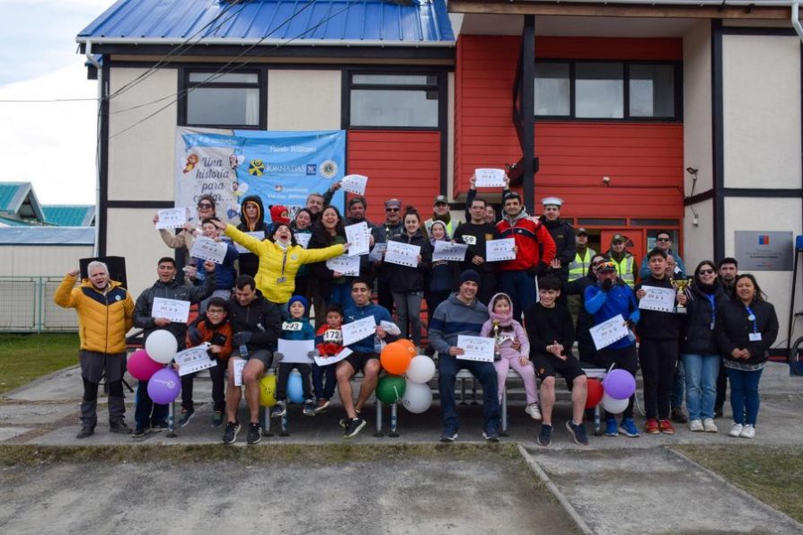 Puerto Williams: Una treintena de personas participa en corrida solidaria de las Jornadas por la Rehabilitación