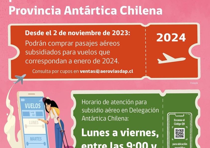 [AFICHE] Abren cupos para pasajes aéreos de enero de 2024