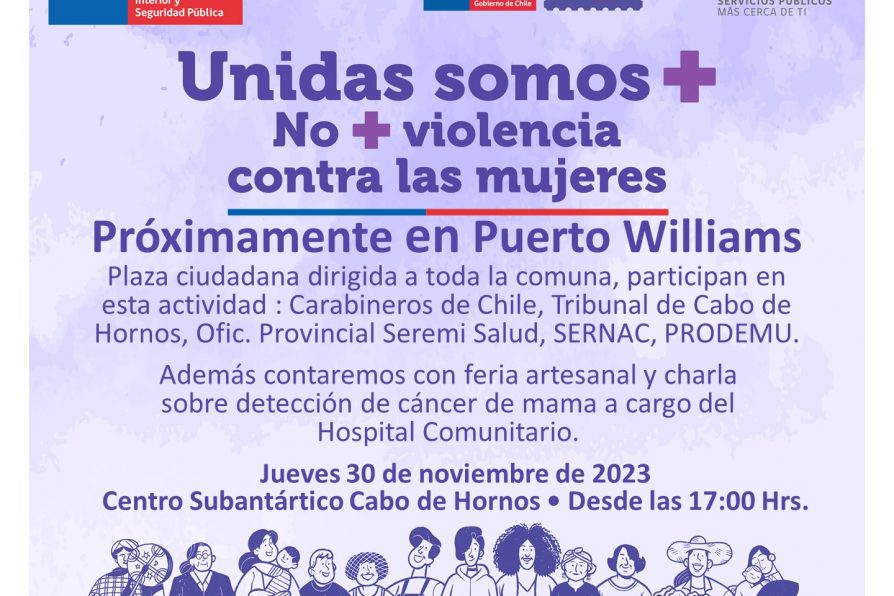 [AFICHE] Plaza ciudadana por el Día Internacional de la Eliminación de la Violencia contra la Mujer