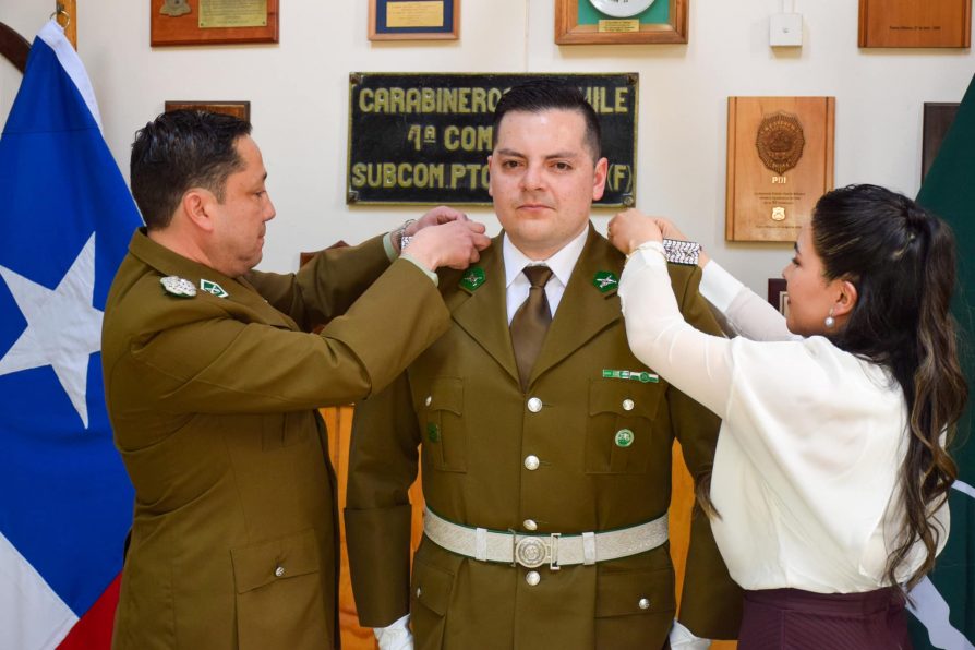 Realizan primer ascenso de un oficial en IV Comisaría de Carabineros de Puerto Williams