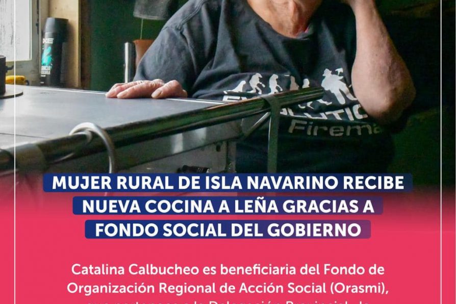 [AFICHE – Vocería Magallanes] #HistoriasQueDestacan, Magallanes avanza: Mujer rural de Isla Navarino recibe nueva cocina a leña gracias a fondo social del Gobierno