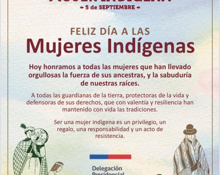 [AFICHE] Saludo por Día Internacional de la Mujer Indígena