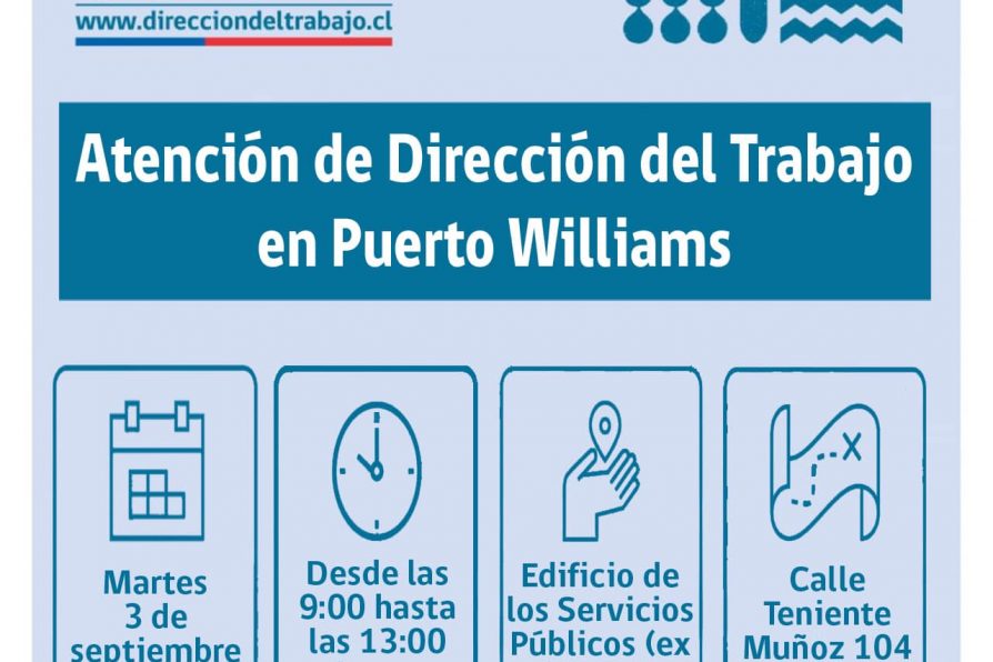 [AFICHE] Atención de la Dirección del Trabajo en Puerto Williams