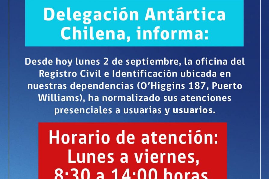 [AFICHE] Retorno de atención del Registro Civil e Identificación en Puerto Williams