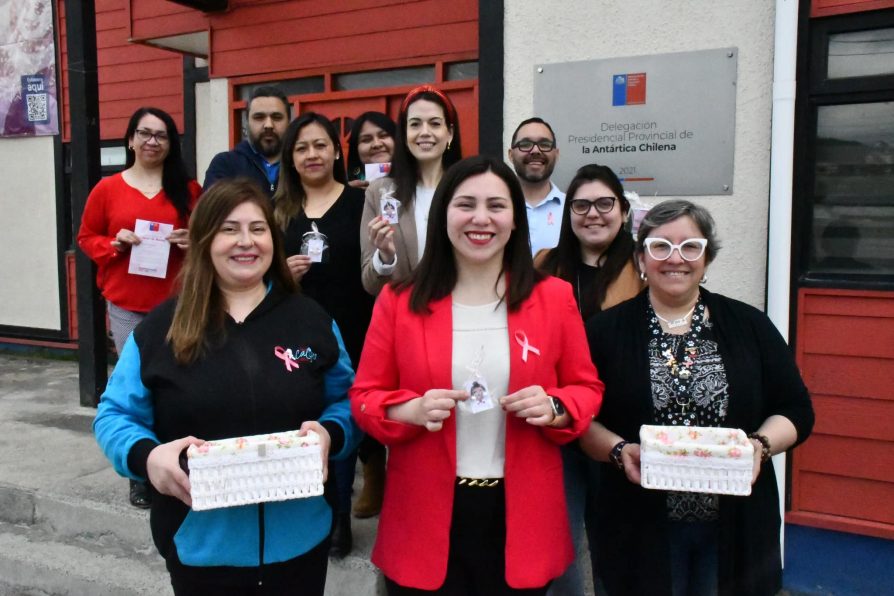 Equipo de Delegación Antártica Chilena participa en campaña de concientización sobre el Cáncer de Mama