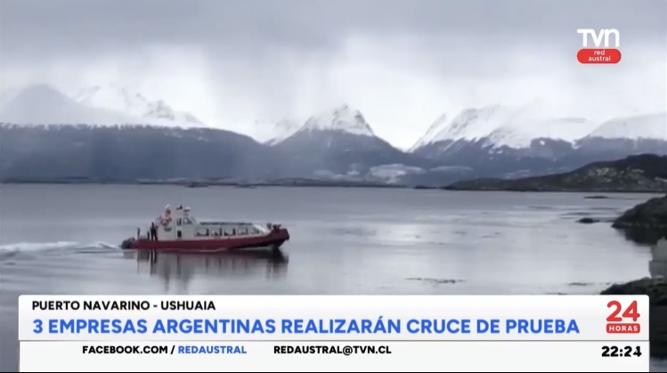 [VIDEO – TVN Red Austral] Avances en reactivación de cruce marítimo internacional entre Puerto Navarino y Ushuaia