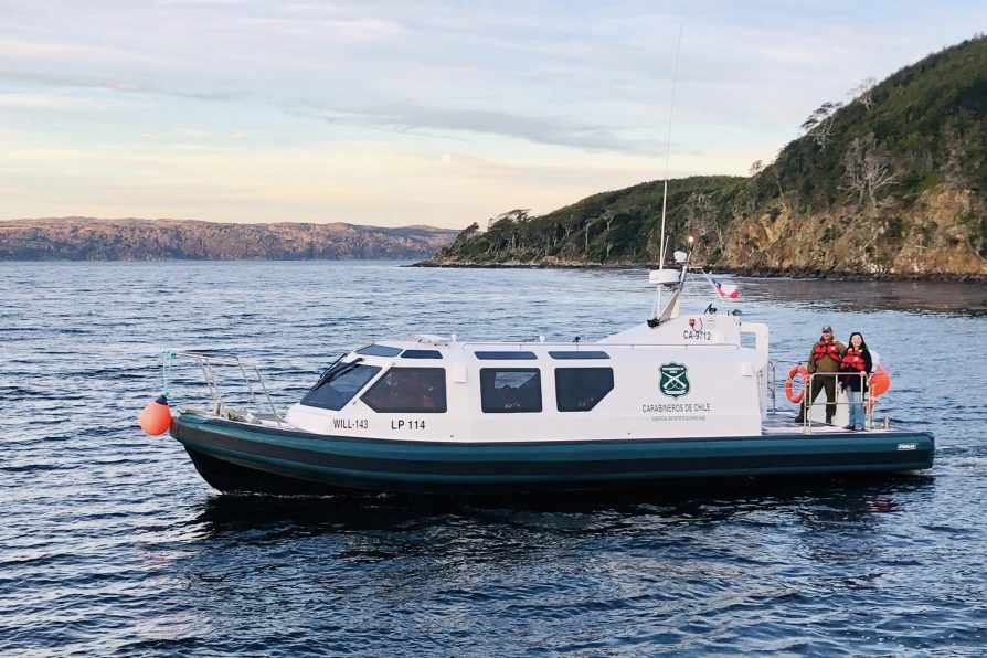 A más de tres meses de su inauguración: Destacan labores en seguridad, soberanía y conectividad de nueva lancha de Carabineros en Puerto Williams