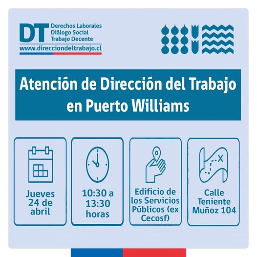 [AFICHE] Atención de la Dirección del Trabajo en Puerto Williams