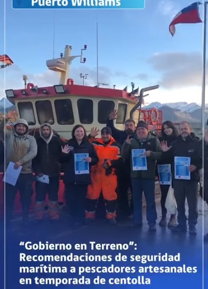 [VIDEO] Recomendaciones de seguridad para pescadores artesanales de Puerto Williams