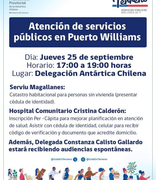 [AFICHE] “Gobierno en Terreno” con participación de Serviu Magallanes y Hospital Comunitario Cristina Calderón
