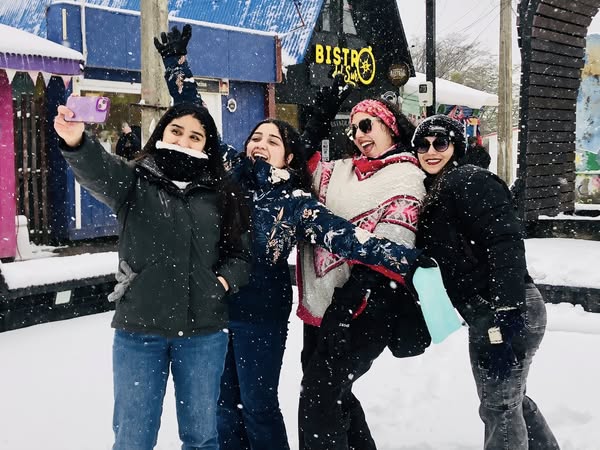 Puerto Williams da la bienvenida a la primavera 2025 con una nevada