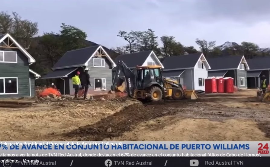 [VIDEO – TVN Red Austral] 67% de avance en conjunto habitacional “Altos del Cabo de Hornos”