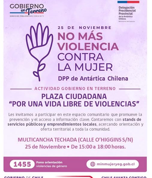 [AFICHE] Invitación a Plaza Ciudadana por Día Internacional de la Eliminación de la Violencia contra la Mujer