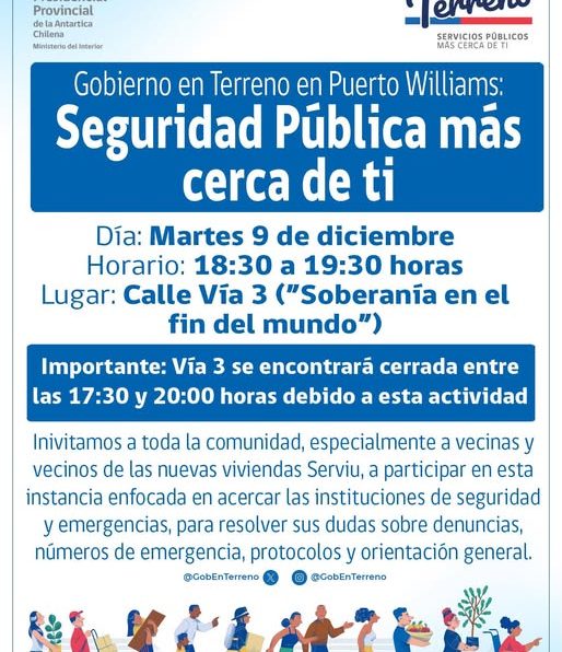 [AFICHE] Invitación actividad de Gobierno en Terreno “Seguridad pública más cerca de ti”