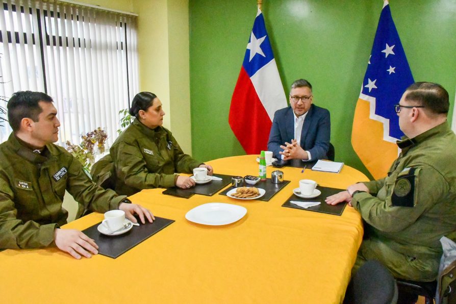 Delegado Moncada coordina reforzamiento de seguridad pública y operativos antidrogas en Provincia Antártica Chilena