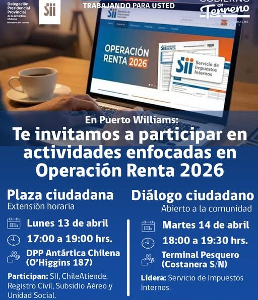 [AFICHE] Actividades de Gobierno en Terreno enfocadas en Operación Renta 2026