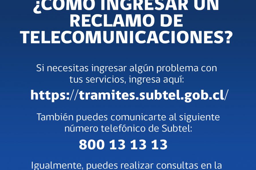[AFICHE] ¿Cómo hacer un reclamo de telecomunicaciones?