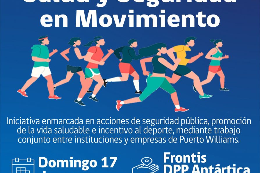 [AFICHE] Corrida recreativa en Puerto Williams: Salud y Seguridad en Movimiento