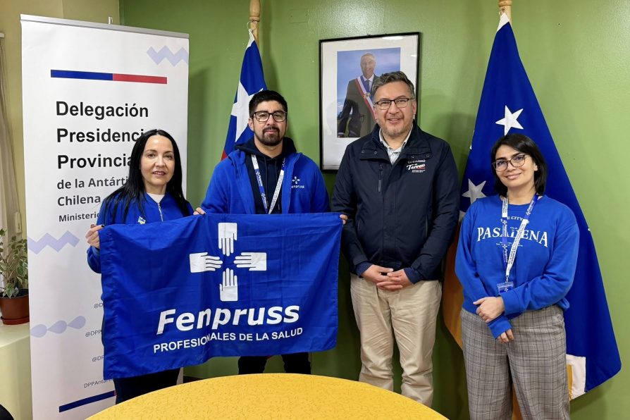 Delegado Rodolfo Moncada se reúne con presidente nacional de Fenpruss en Puerto Williams