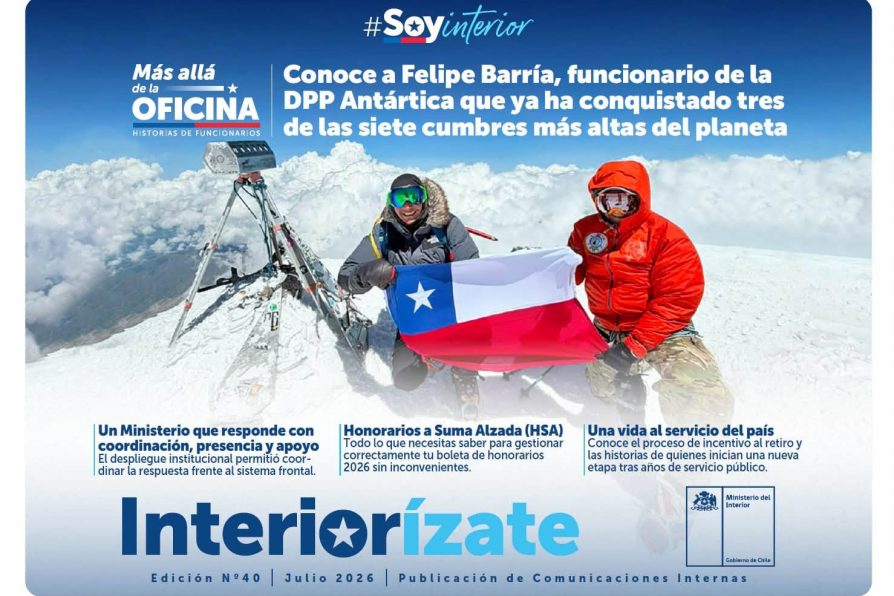 [AFICHES] Funcionario de la DPP Antártica Chilena, Felipe Barría, alcanza tercera cumbre en su desafío Seven Summits