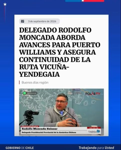 Delegado Rodolfo Moncada Salazar aborda continuidad de Ruta Vicuña-Yendegaia en entrevista con Radio Polar