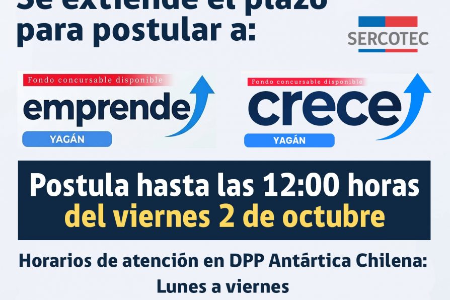 [AFICHES] Amplían fondos de Sercotec y Gobierno Regional dirigidos al a Comunidad Yagán de Puerto Williams