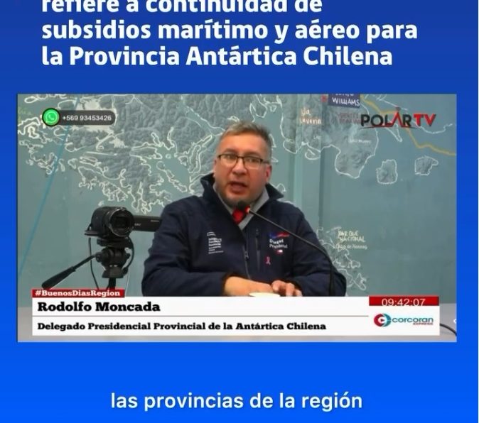 [Reels – Entrevista en Radio Polar] Delegado Rodolfo Moncada aborda distintos avances y desafíos de la Provincia Antártica Chilena